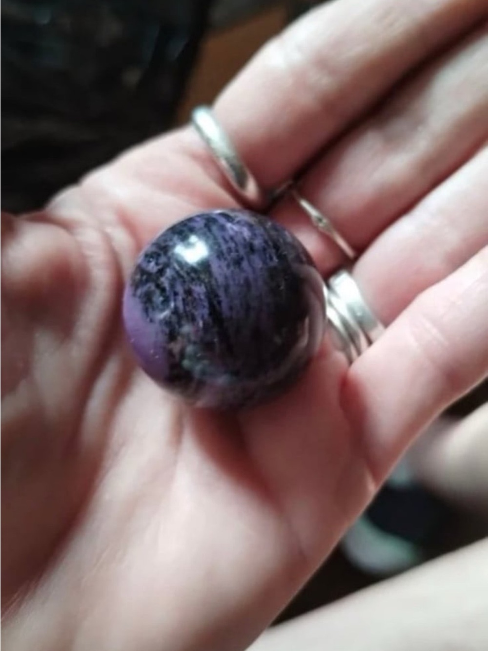 Purple Chariote Stone Sphere - Women Jewelry